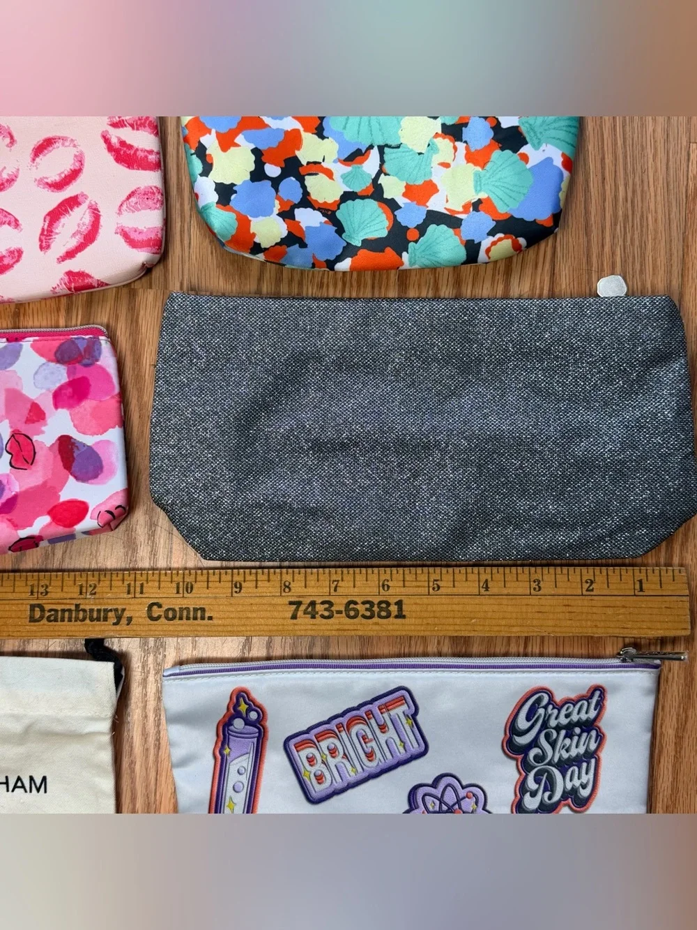 Lot 17 Makeup Cosmetic Travel Small Bags Dior Elemis Tumi Lancôme IPSY Clinique